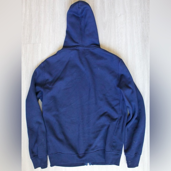 Polo Ralph Lauren Men's Full Zip Fleece Sweatshirt Thermal Hoodie Navy Blue SZ M - Picture 4 of 4